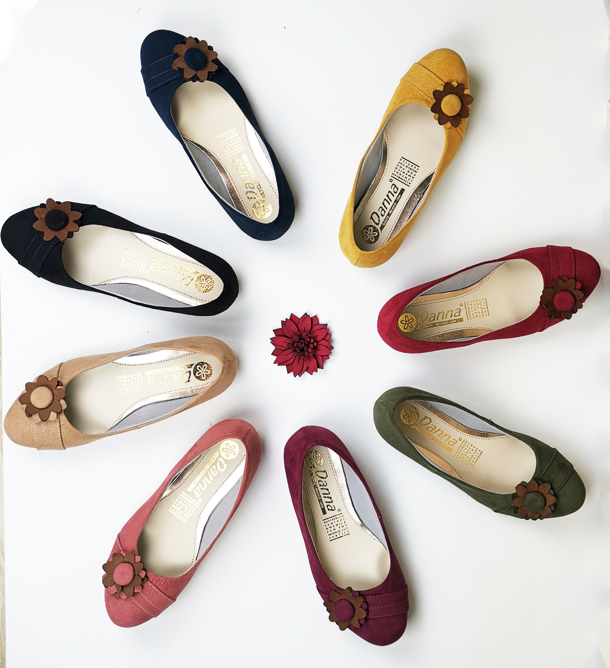 Flats Boton girasol